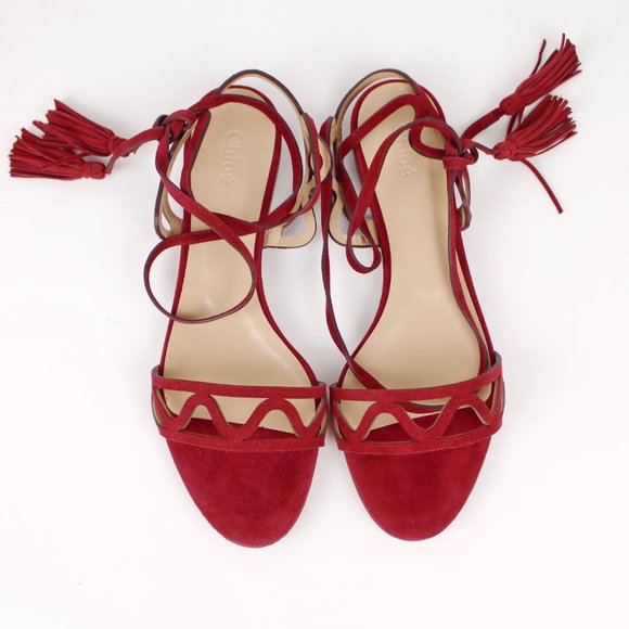 NEW Chloe Lace-Up Strap Sandals - Picture 7 of 10